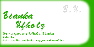 bianka ufholz business card